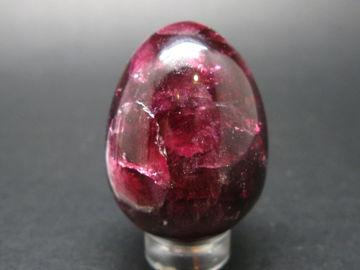 Red Tourmaline Rubellite Egg From Russia - 1.6" - 50.3 Grams