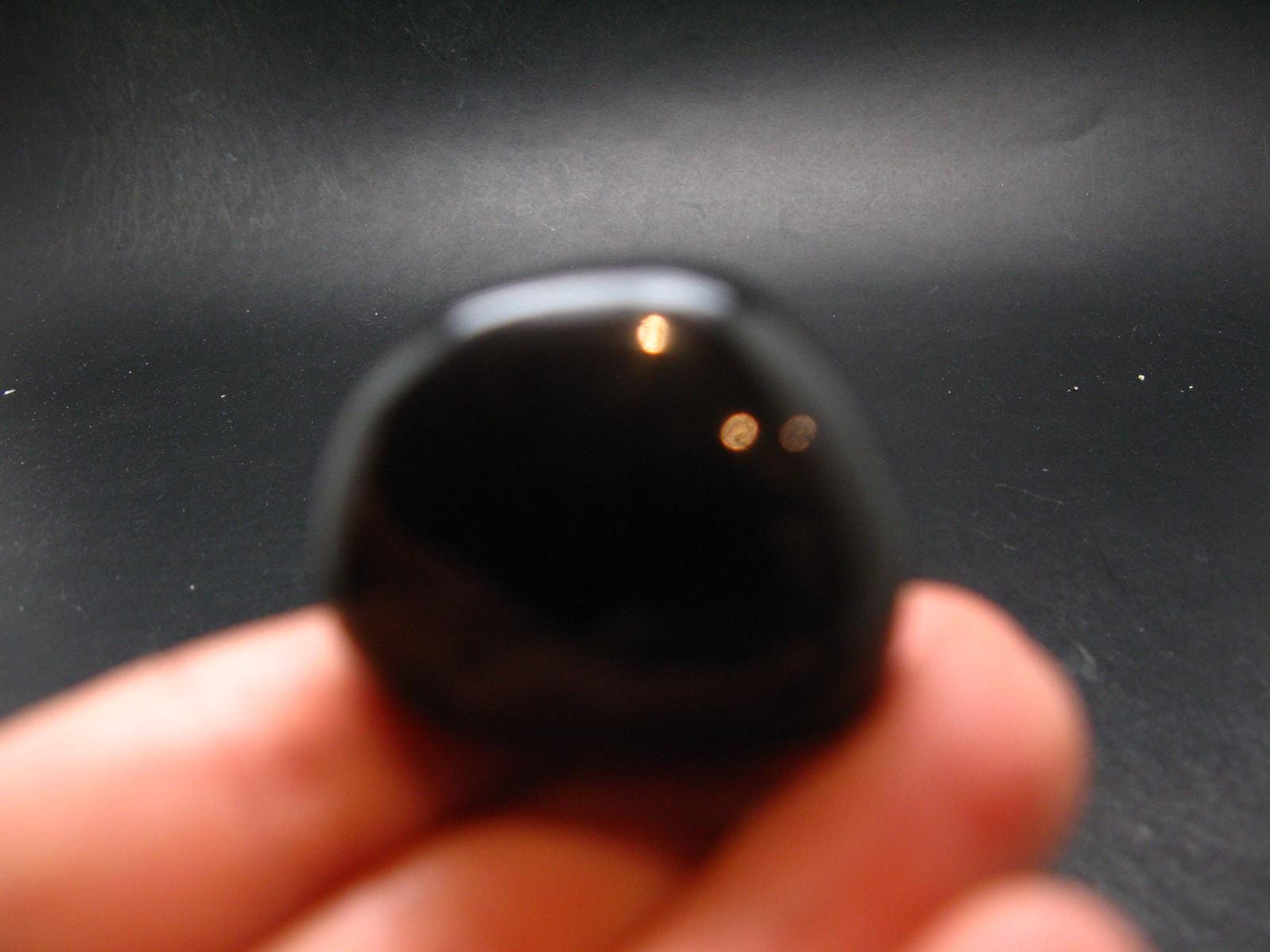 Rare Large Blue Amber Tumbled Piece Fluorescent From Indonesia - 1.2" - 11.20 Grams