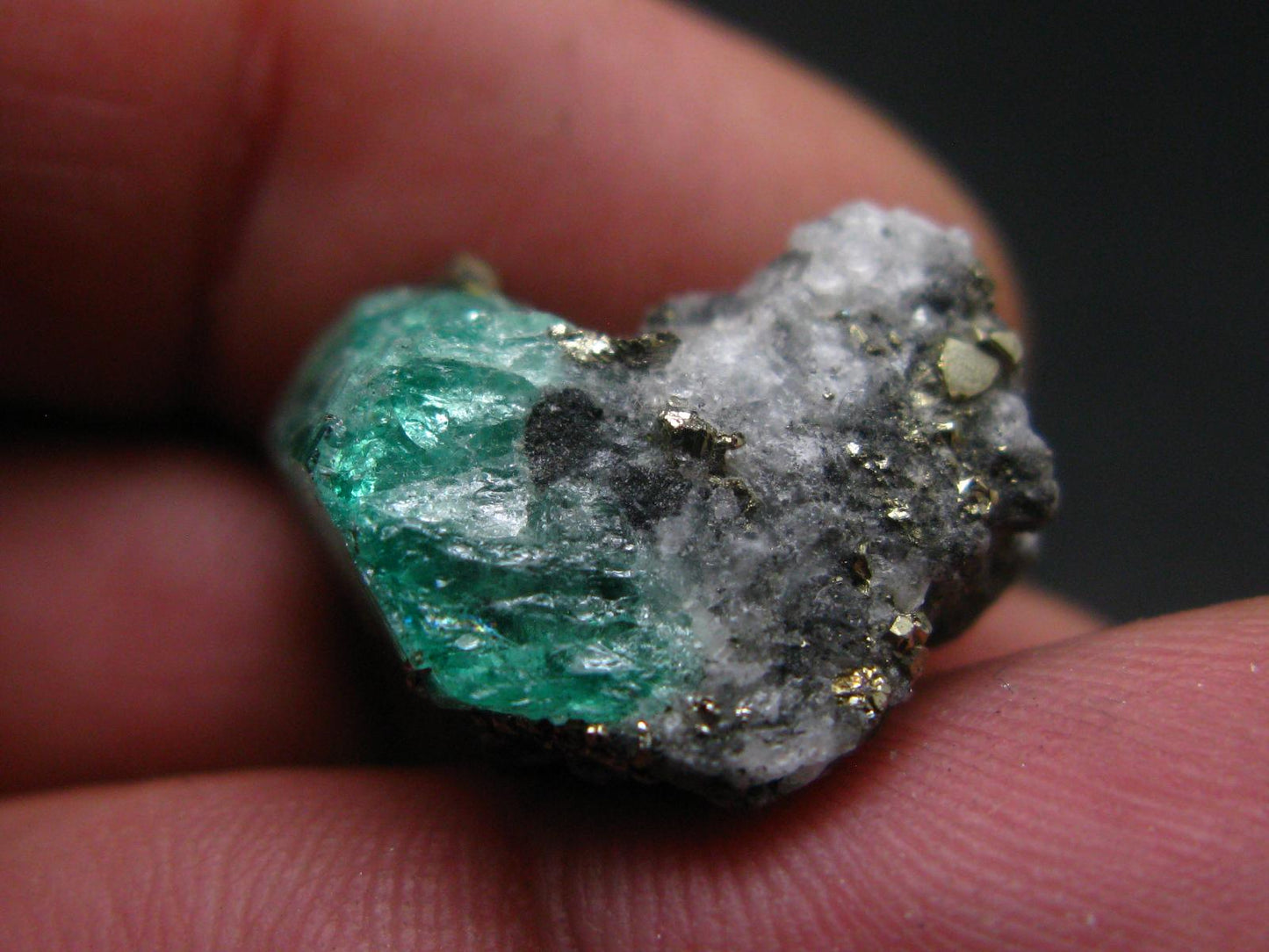 Emerald Beryl Crystal On Matrix From Colombia - 0.9"- 5.05 Grams