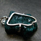 Dioptase Crystal Silver Pendant from Congo - 17.82 Grams - 1.7"