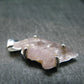 Gem Kunzite Spodumene Pendant in SS From Brazil - 1.1" - 3.05 Grams