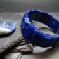 Lapis Lazuli Lazurite Genuine Bracelet ~ 7 Inches ~ 22mm Oval Beads