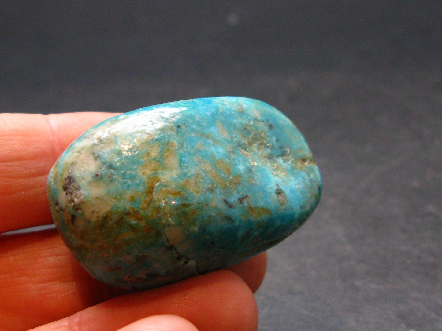 Genuine Tumbled Turquoise from Arizona, USA - 1.4" - 17.0 Grams
