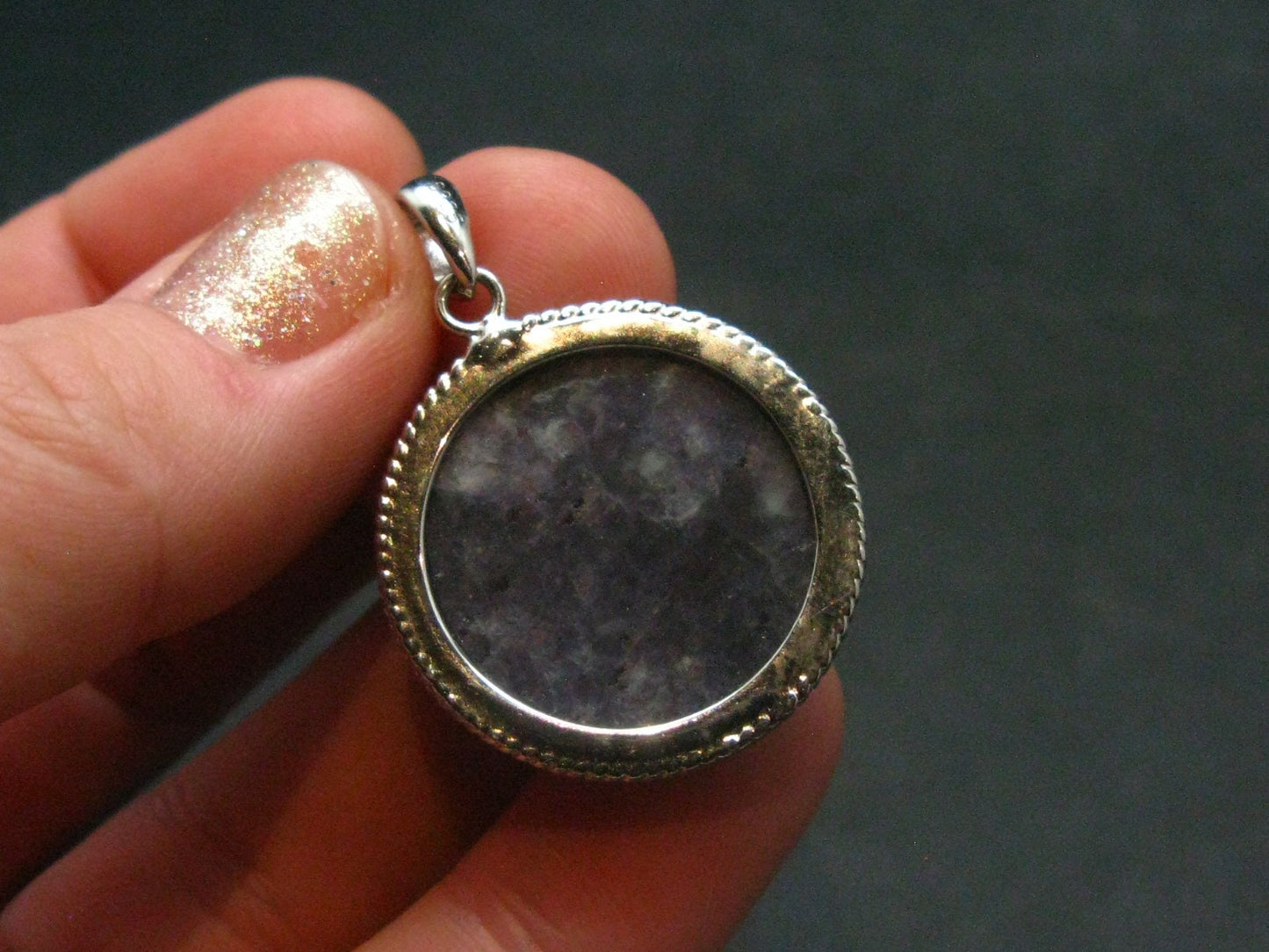 Shiny Sunstone 925 Silver Pendant From Tanzania - 1.3" - 6.0 Grams