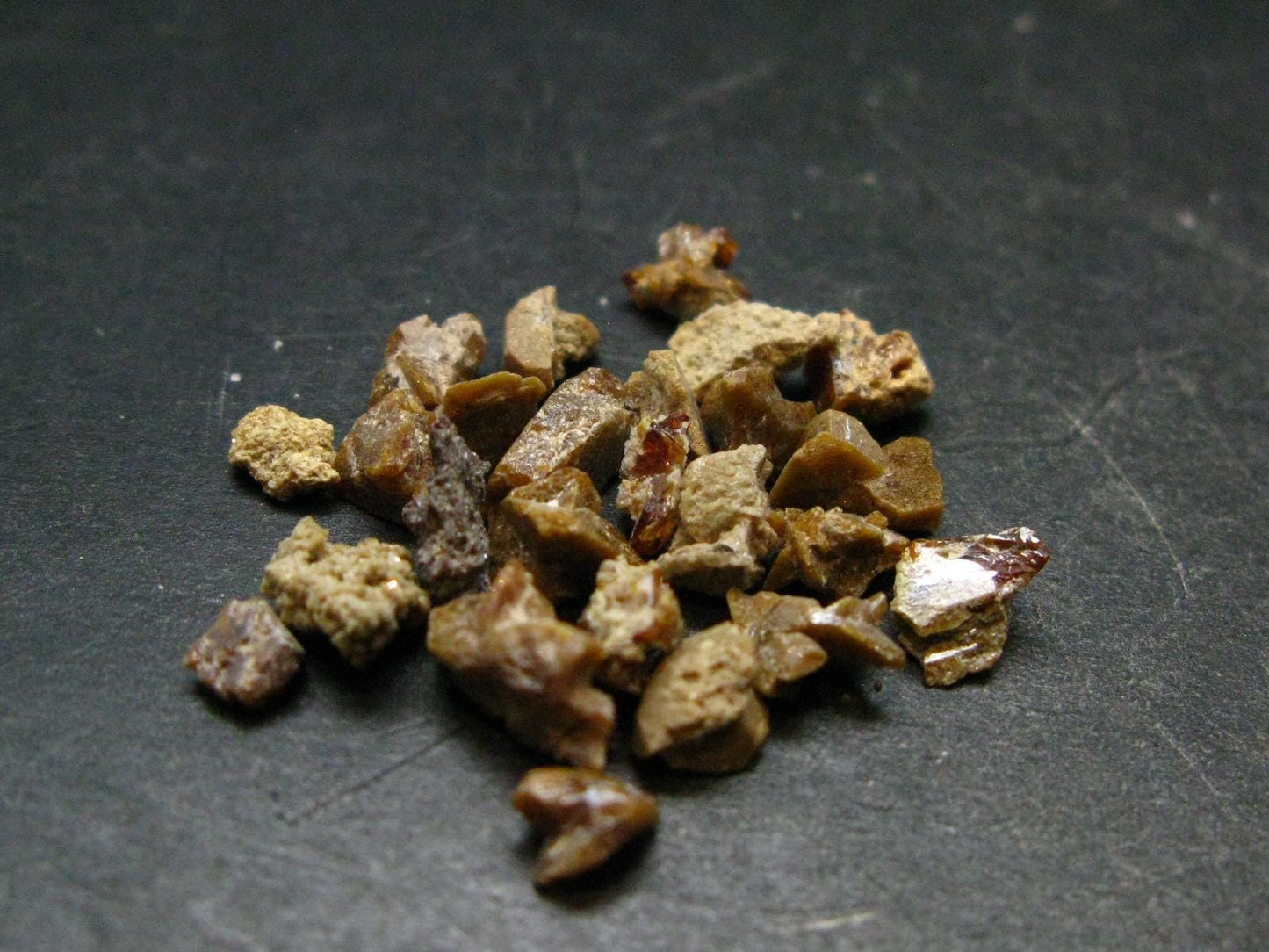 Rare Lot of 25 Monazite Crystals From Brazil - 5.24 Grams