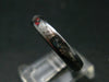 Muonionalusta Meteorite & Opal Steel Ring - 4.60 Grams - Size 7