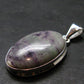 Raw Violet Kämmererite Kammererite Chrome Clinochlore Silver Plated Pendant from Turkey - 1.5" - 7.90 Grams
