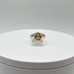 Sterling Silver Ring with Oval Imperial Topaz – Subtle Golden Glow - Size 9.5