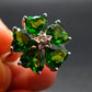 Helenite Gaia Stone Gem Sterling Silver Ring From Washington - Size 9 - 5.2 Carats