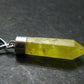 Rare Yellow Brucite Crystal Silver Pendant From Pakistan - 1.7" - 3.62 Grams