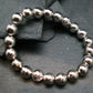 Meteorite Gibeon Genuine Bracelet ~ 7 Inches ~ 10mm Round Beads