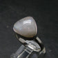 Natural Glow From Inside Moonstone Silver Plated Ring - 5.11 Grams - Size 11