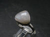 Natural Glow From Inside Moonstone Silver Plated Ring - 5.11 Grams - Size 11