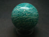 Rich Green Amazonite Sphere Ball From Madagascar - 1.8"