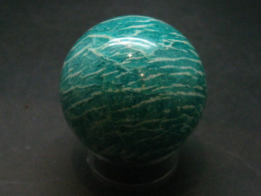 Rich Green Amazonite Sphere Ball From Madagascar - 1.8"