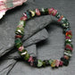 Watermelon Bicolor Tourmaline Genuine Bracelet ~ 7 Inches ~ 8mm Tumbled Beads