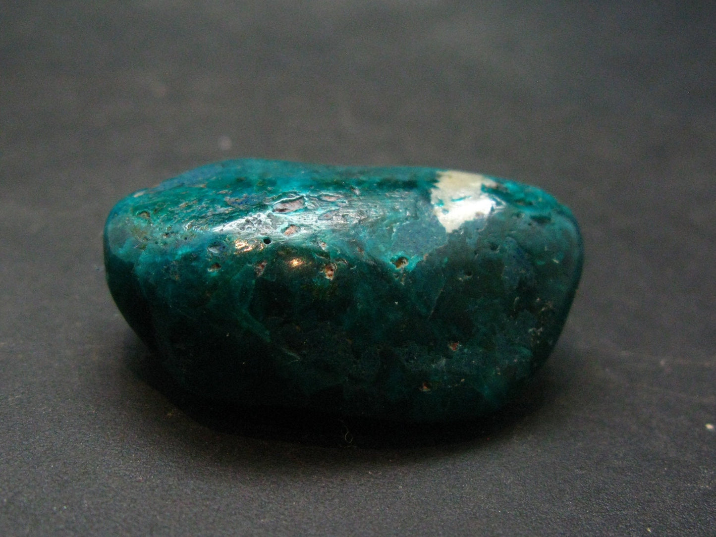 Very Nice Tumbled Dioptase Stone from Congo - 1.4" - 20.23 Grams