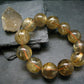 Rutilated Quartz Genuine Bracelet ~ 8 Inches ~ 20mm Round Beads