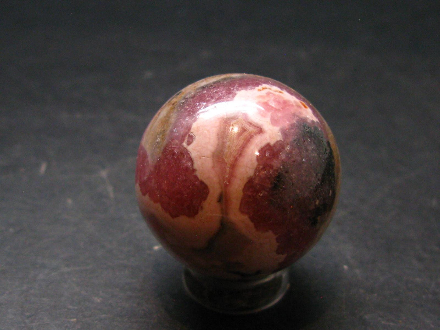 Rhodochrosite Sphere Ball from Argentina - 1.1" - 41.61 Grams