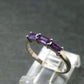 Natural Rich Purple Color Amethyst Sterling Silver Ring - 1.34 Grams - Size 6