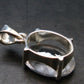Genuine Clear Facetted Quartz Sterling Silver Pendant from Brazil - 1.1" - 5.31 Grams