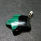 Queen of Green!! Genuine Vivid Vibrant Green Malachite Sterling Silver Pendant - 1.1" - 3.48 Grams
