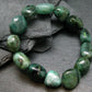 Emerald Genuine Bracelet ~ 7 Inches ~ 15mm Tumbled Beads