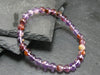 Cacoxenite in Amethyst Genuine Bracelet ~ 7 Inches ~ 6mm Round Beads