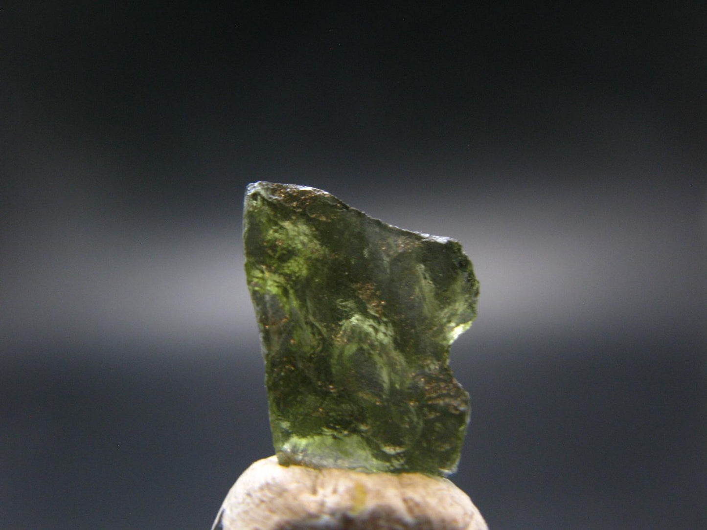 Moldavite Tektite Raw Piece from Czech Republic - 0.6" - 4.35 Carats - 0.87 Grams