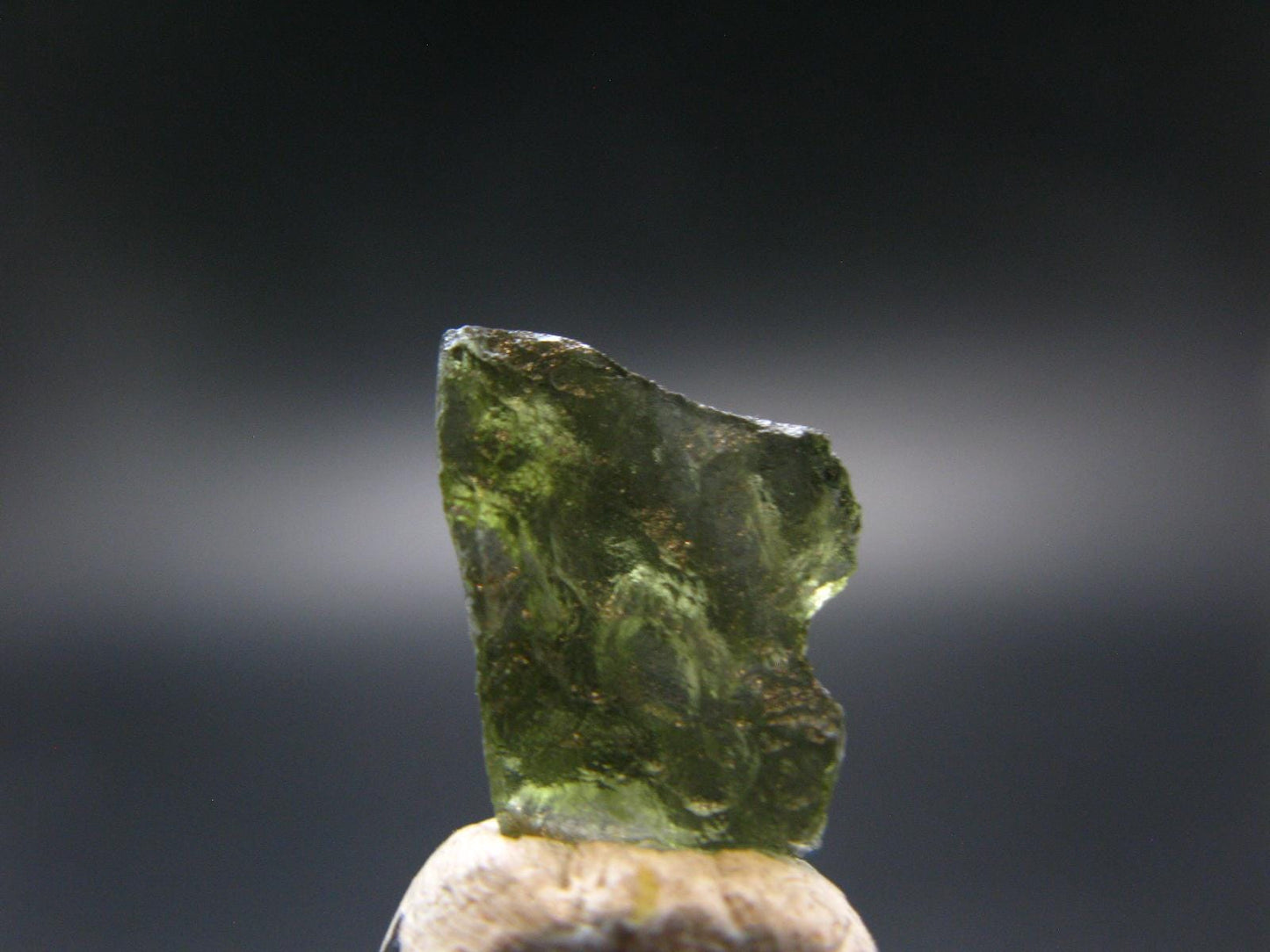 Moldavite Tektite Raw Piece from Czech Republic - 0.7" - 4.70 Carats - 0.94 Grams