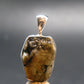 Phenakite Phenacite Silver Pendant from Brazil - 1.0 Inches - 3.34 Grams
