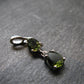 Moldavite Tektite Silver Pendant from Czech Republic - 1.1" - 1.51 Grams