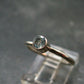 Genuine Facetted Aquamarine Gem Sterling Silver Ring - Size 6 - 1.61 Grams