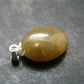 Yellow Sapphire Silver Pendant From Sri Lanka - 0.9" - 15.0 Carats