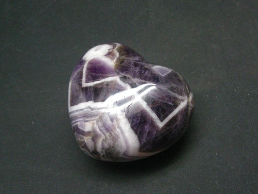Amazing Natural Amethyst Puffed Heart Shaped from Brazil - 1.7"