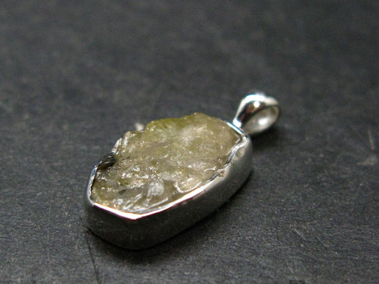 Rhodizite Rhodozite Crystal Silver Pendant from Madagascar - 0.8" - 1.58 Grams