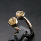 Rare Agni Gold Danburite Silver Ring From Tanzania - 2.41 Grams - size 9
