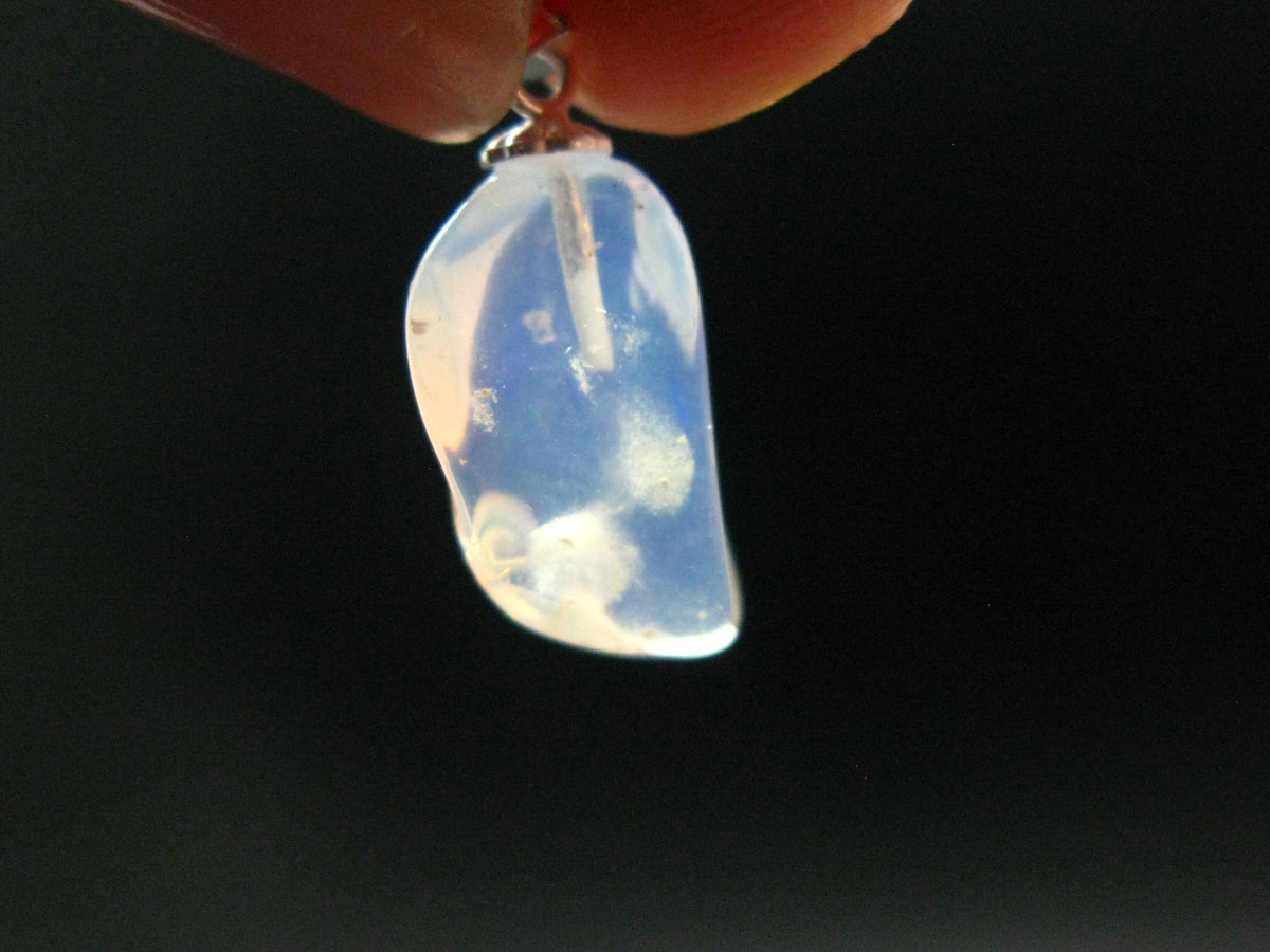 Opal Sterling Silver Pendant From Ethiopia - 0.9" - 1.0 Grams