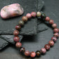 Cobaltocalcite Cobaltoan Calcite Genuine Bracelet ~ 7 Inches ~ 8mm Round Beads