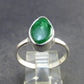 Tsavorite Gem Green Garnet Sterling Silver Ring from Tanzania - 3.60 Grams - Size 9