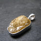 Large Natural Agni Gold Danburite Sterling Silver Pendant from Tanzania - 1.0" - 3.30 Grams