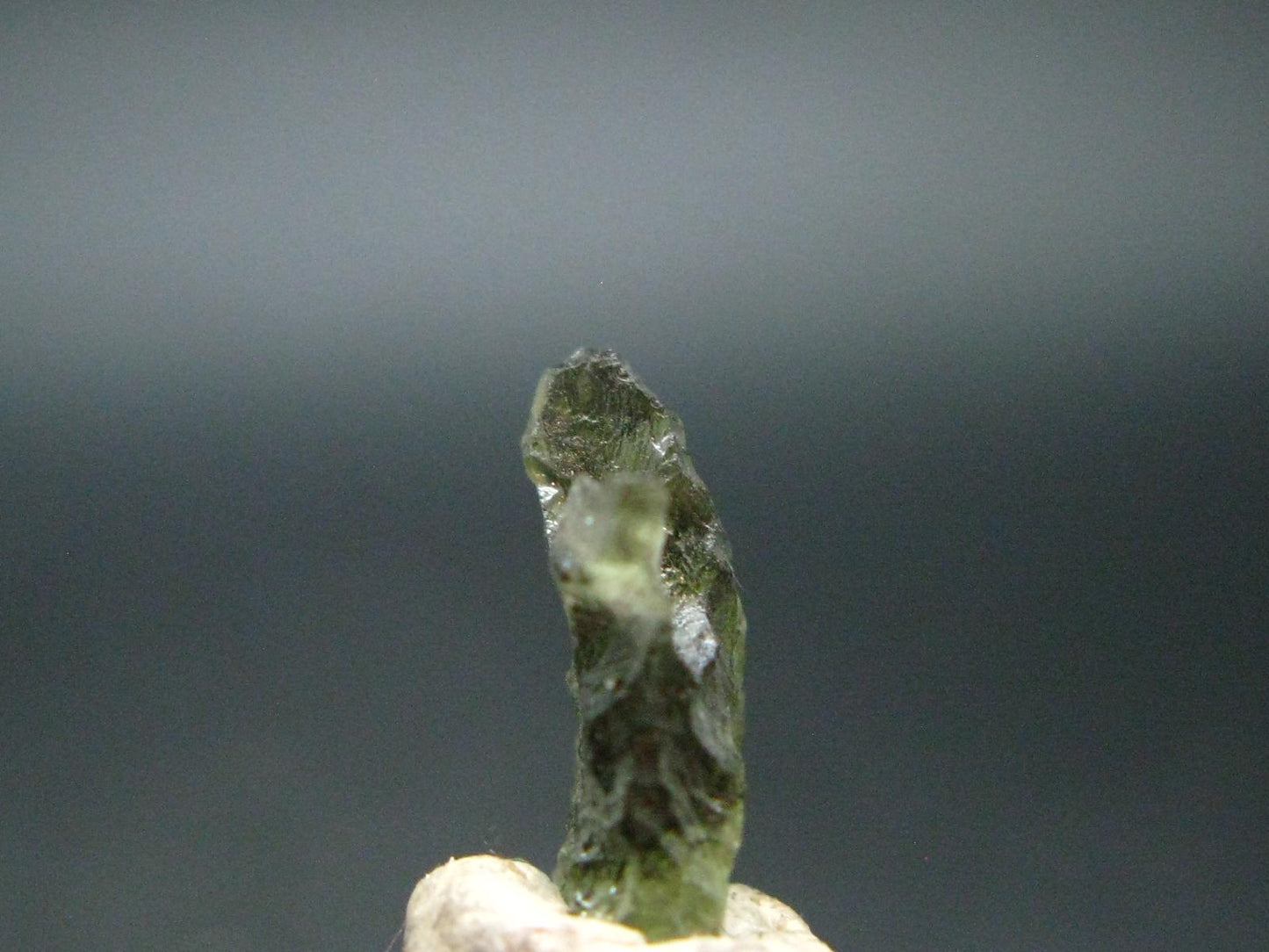 Moldavite Tektite Raw Piece from Czech Republic - 0.6" - 3.00 Carats - 0.60 Grams