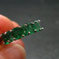 Emerald Faceted Silver Ring from Colombia - 3.42 Grams Total - Size 8