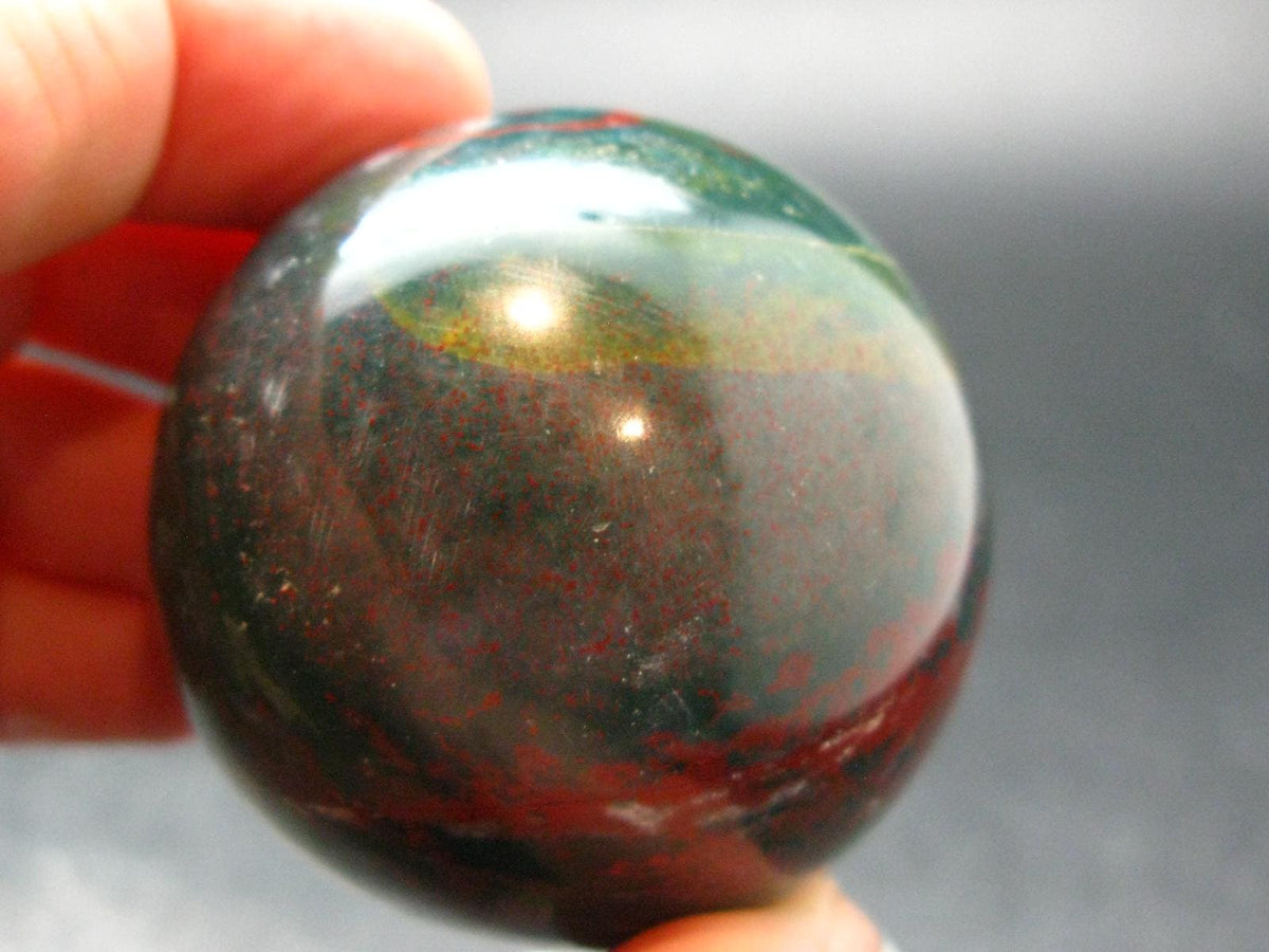 Bloodstone Sphere From India - 1.8" - 134.18 Grams