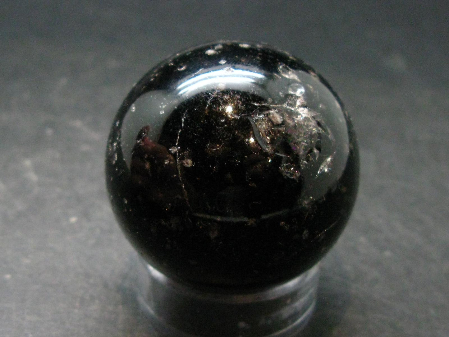 Incredible Cintamani Stone Pearl of Fire Sphere Ball from Indonesia - 1.2" - 85.81 Grams