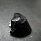 Tibetan Black Tektite Silver Pendant From Tibet - 0.8" - 3.37 Grams