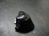 Tibetan Black Tektite Silver Pendant From Tibet - 0.8" - 3.37 Grams