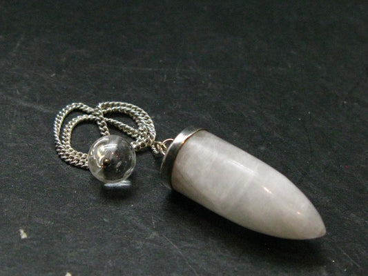 Very Rare White Cryolite Pendulum from Greenland - 7" - 7.92 Grams