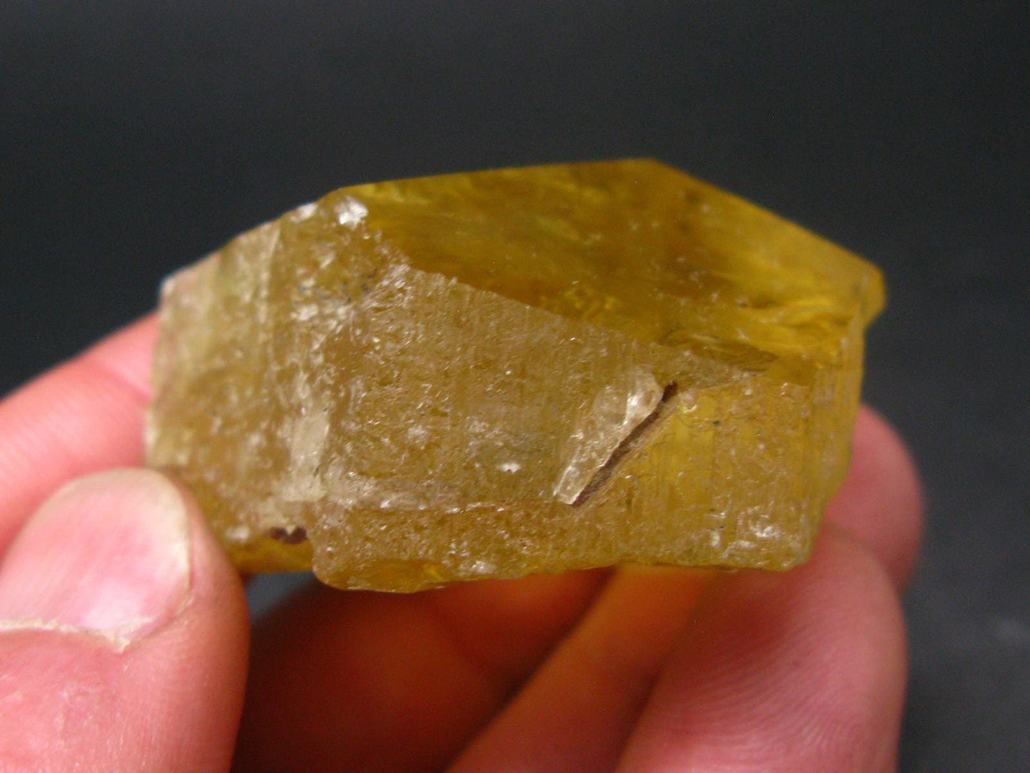 Heliodor (Yellow Beryl) Polished Gem Crystal from Brazil - 53.49 Grams - 1.8"