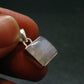 Natural Glow From Inside Moonstone 925 Silver Pendant - 0.7" - 2.64 Grams